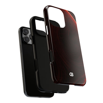 Crimson Solar Horizon · Tough Phone Case for iPhone · Red