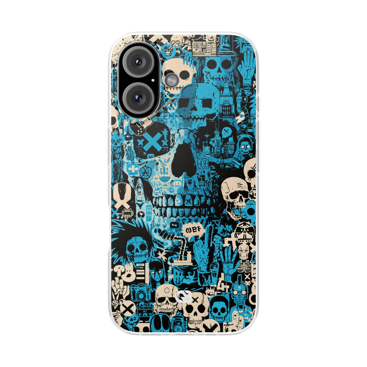 Electric Skull Graffiti · Lite Phone Case for iPhone ·  Blue