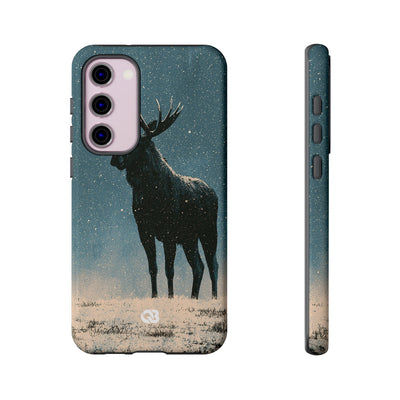 Nordic Boreal Moose · Tough Phone Case for Samsung · Blue