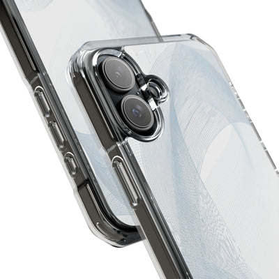 White Impact MagSafe Phone Case for iPhone - Arctic Line Current