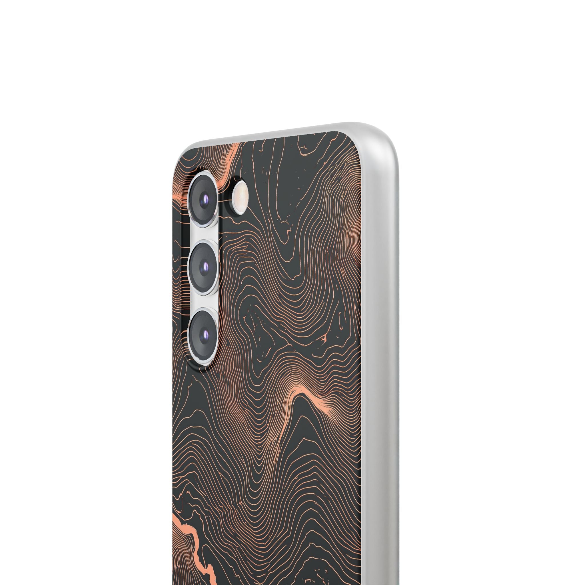 Orange Lite Phone Case for Samsung - Salmon Ridge Topo