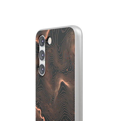 Orange Lite Phone Case for Samsung - Salmon Ridge Topo