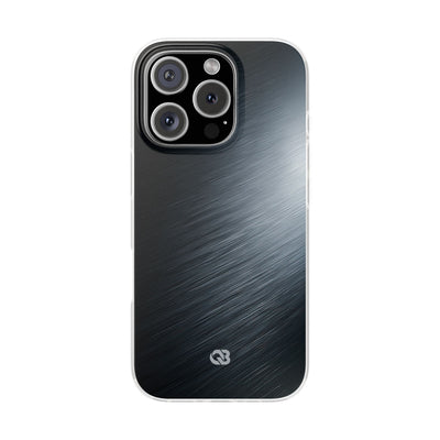 Grey Lite Phone Case for iPhone - Charcoal Brushed Steel