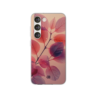Dewy Magenta Foliage · Soft Phone Case for Samsung
