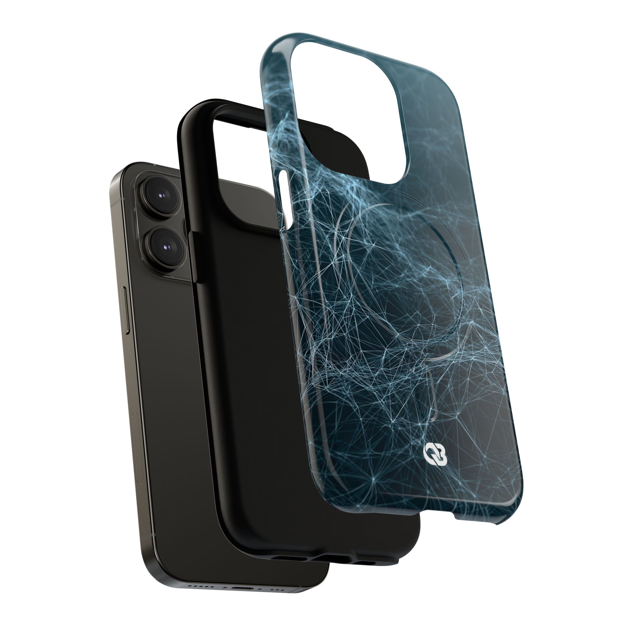 Teal Tough 2.0 Magsafe Phone Case for iPhone - Arctic Neural Mesh