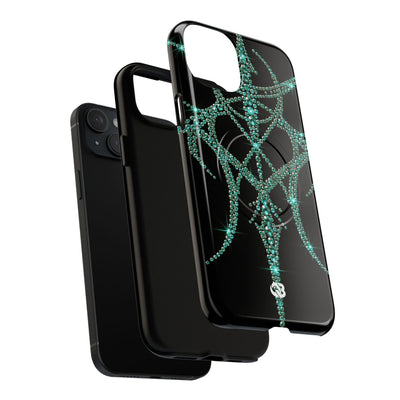 Teal Cyber Sigil · Tough 2.0 Magnetic Phone Case for iPhone · Teal