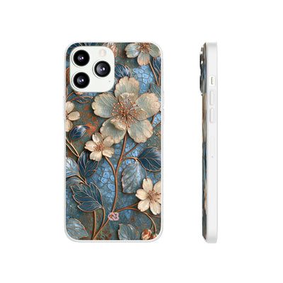 Gilded Blossom Reverie · Lite Phone Case for iPhone ·  Teal