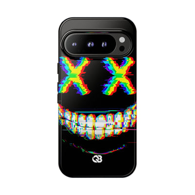 Glitch Grin Distortion · Tough Phone Case for Google Pixel