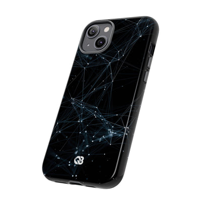 Black Tough Phone Case for iPhone - Arctic Neural Mesh