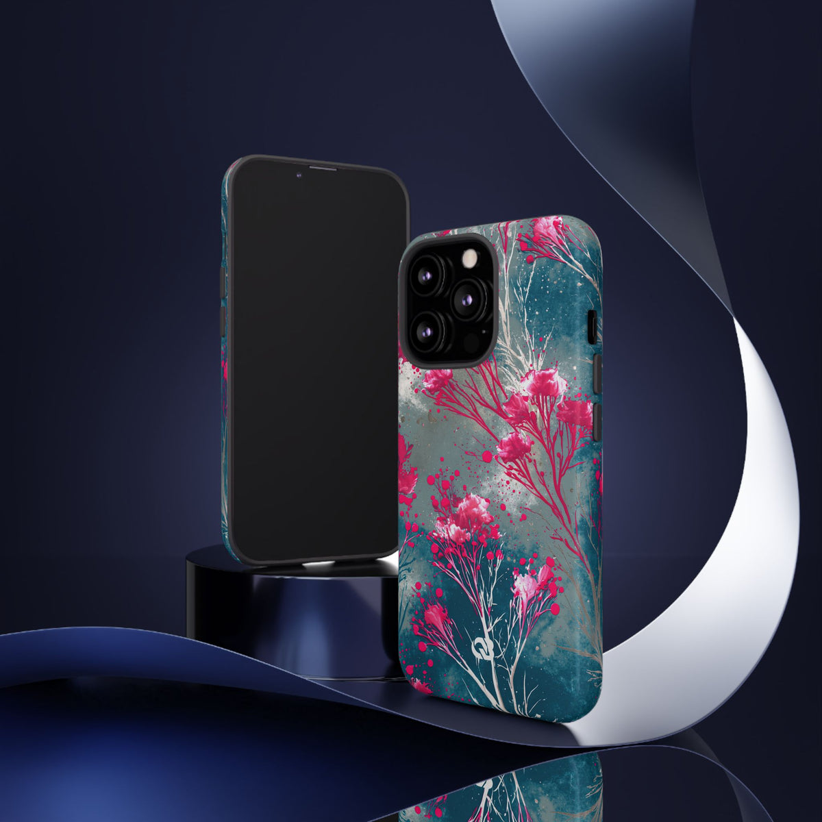 Cyber Blossom · Tough Phone Case for iPhone · Teal