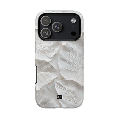 Sculpted Ivory Leaves · Tough Coque de téléphone pour iPhone