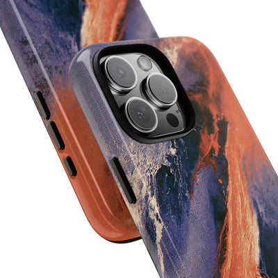 Solar Aura Drift · Tough Phone Case for iPhone · Orange