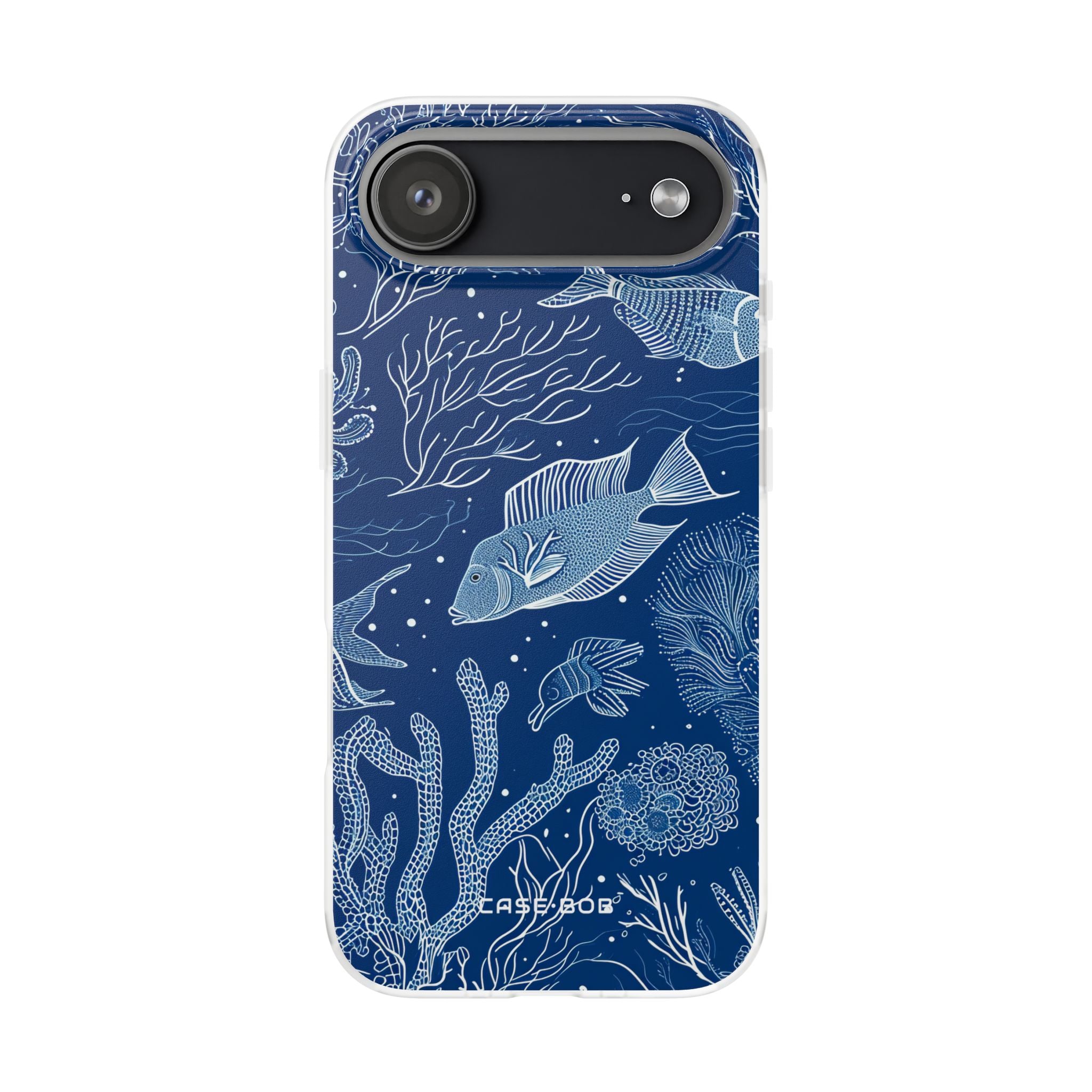 Navy Scale Reef iPhone 17 Air Case - Soft - CASE•BOB