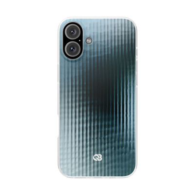Blue Lite Phone Case for iPhone - Glacial Reeded Glass