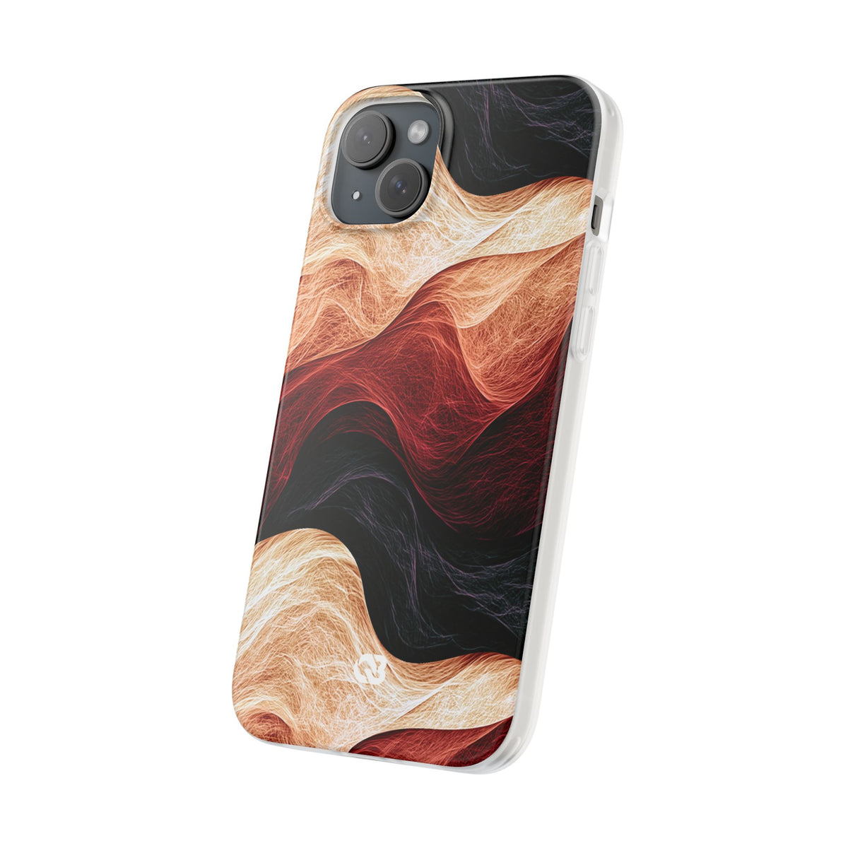 Ember Wave Dispersion · Lite Phone Case for iPhone ·  Red