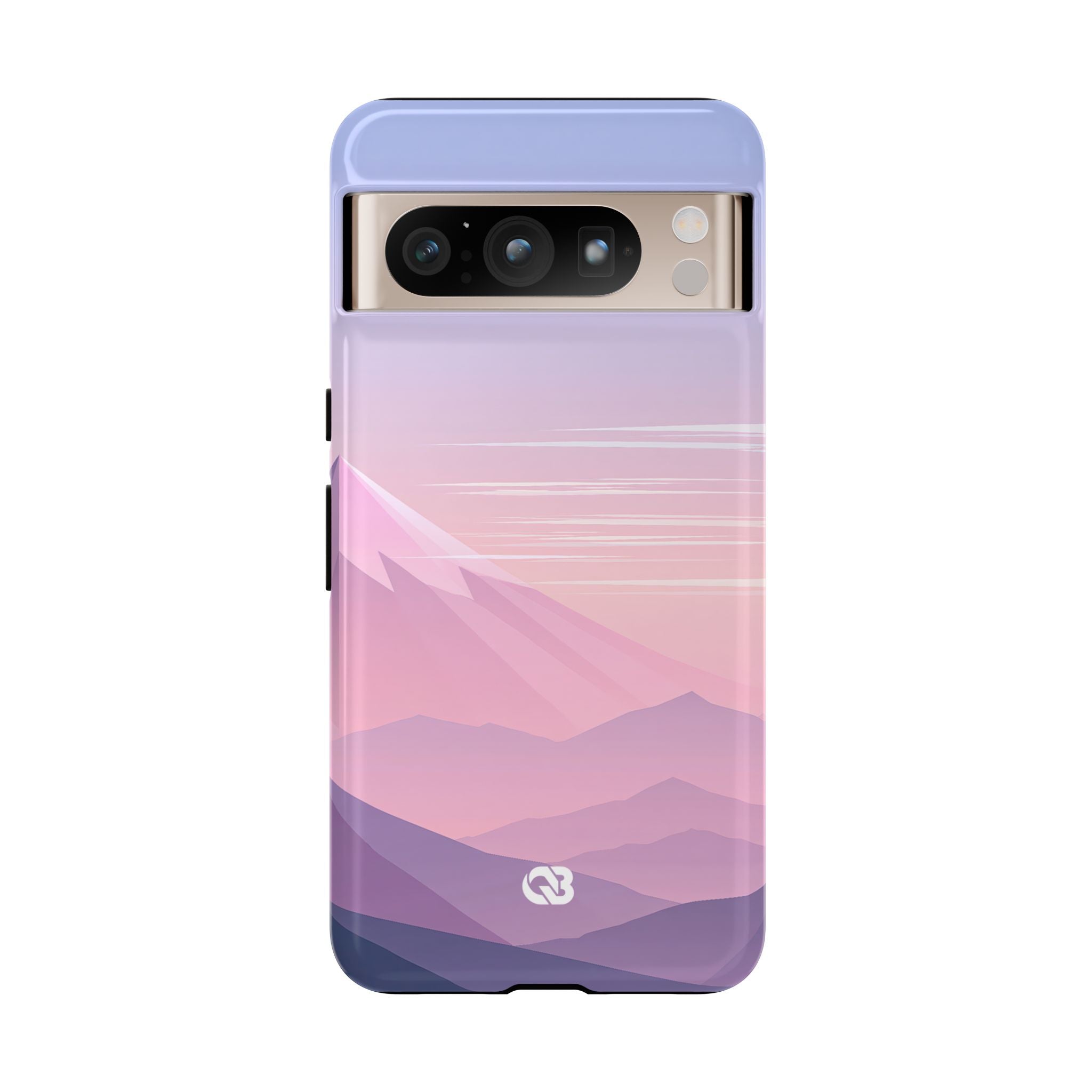 Purple Tough Phone Case for Google Pixel - Lavender Alpine Dawn