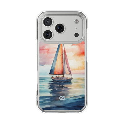Crimson Horizon Sail · Impact Phone Case for iPhone · Magsafe