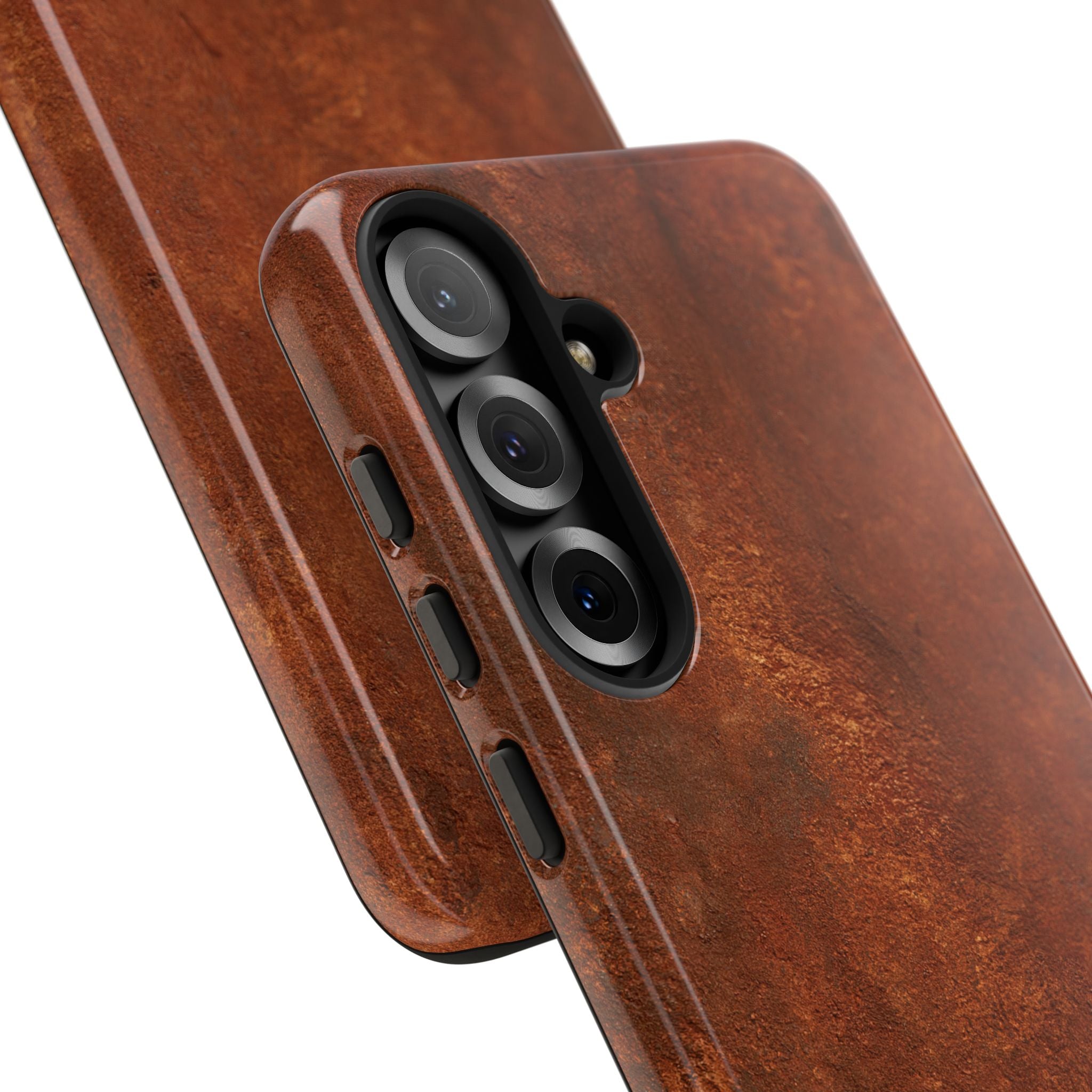 Orange Tough Phone Case for Samsung - Oxidized Iron Crust