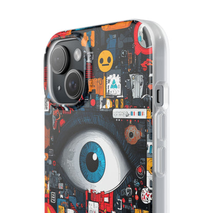 Digital Eye Blue iPhone 15 Plus Case - Soft