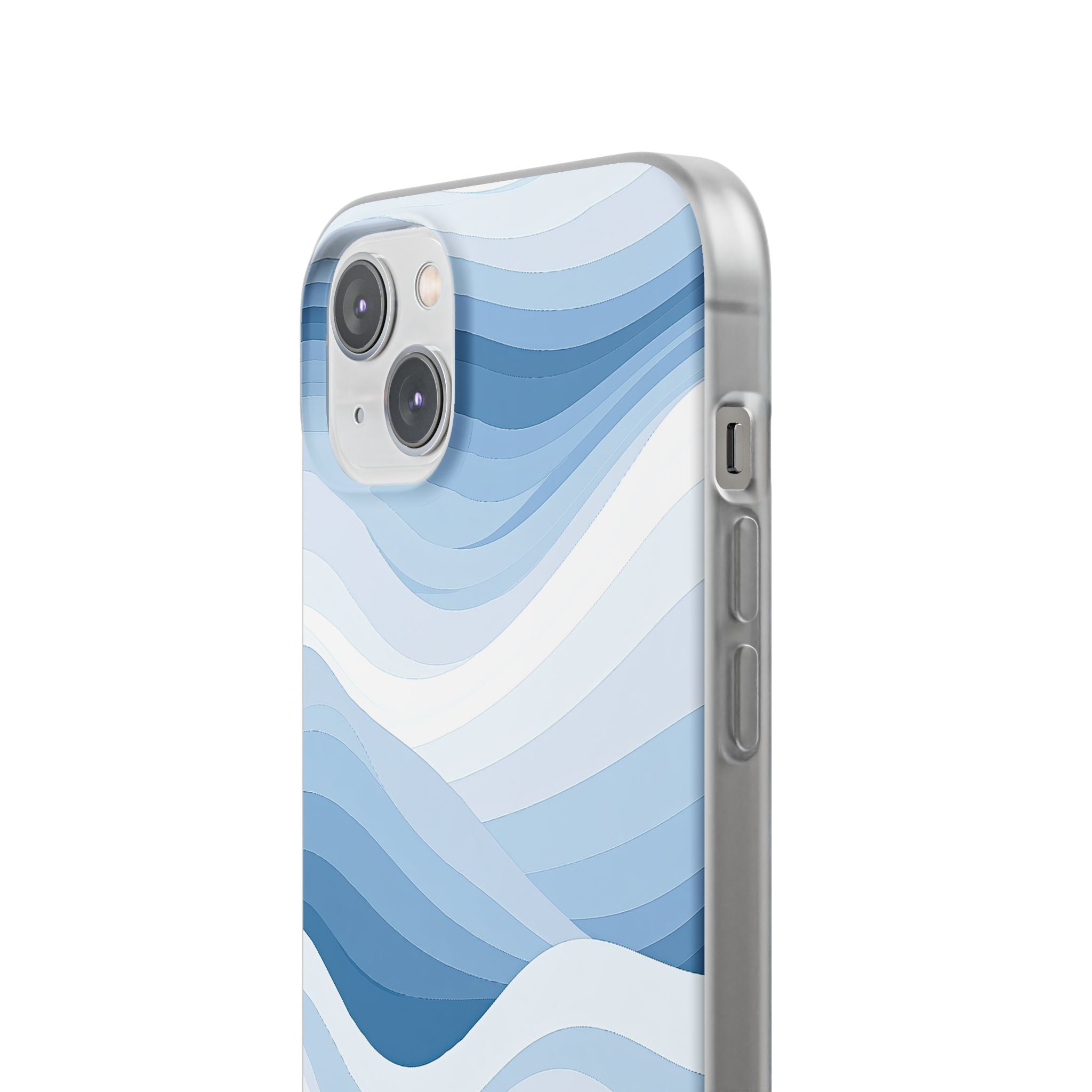 Blue Lite Phone Case for iPhone - Glacial Indigo Flow