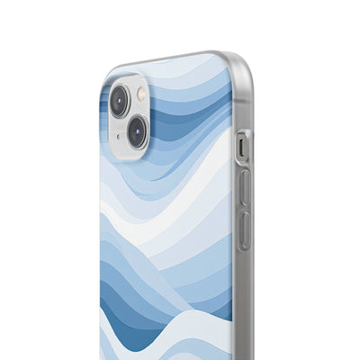 Blue Lite Phone Case for iPhone - Glacial Indigo Flow