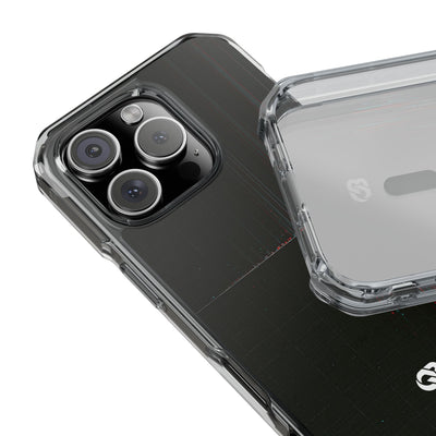 Black Impact MagSafe Phone Case for iPhone - Corrupted Data Stream