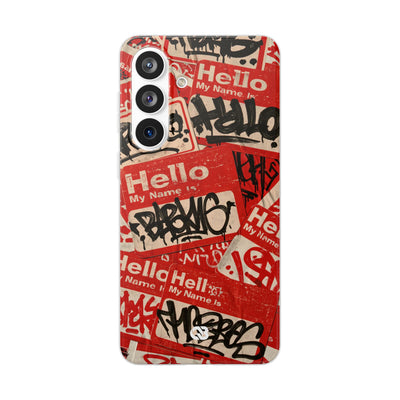 Slap Tag Collage · Lite Phone Case for Samsung · Red