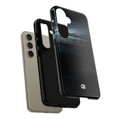 Black Tough Phone Case for Samsung - Frozen Signal Glitch