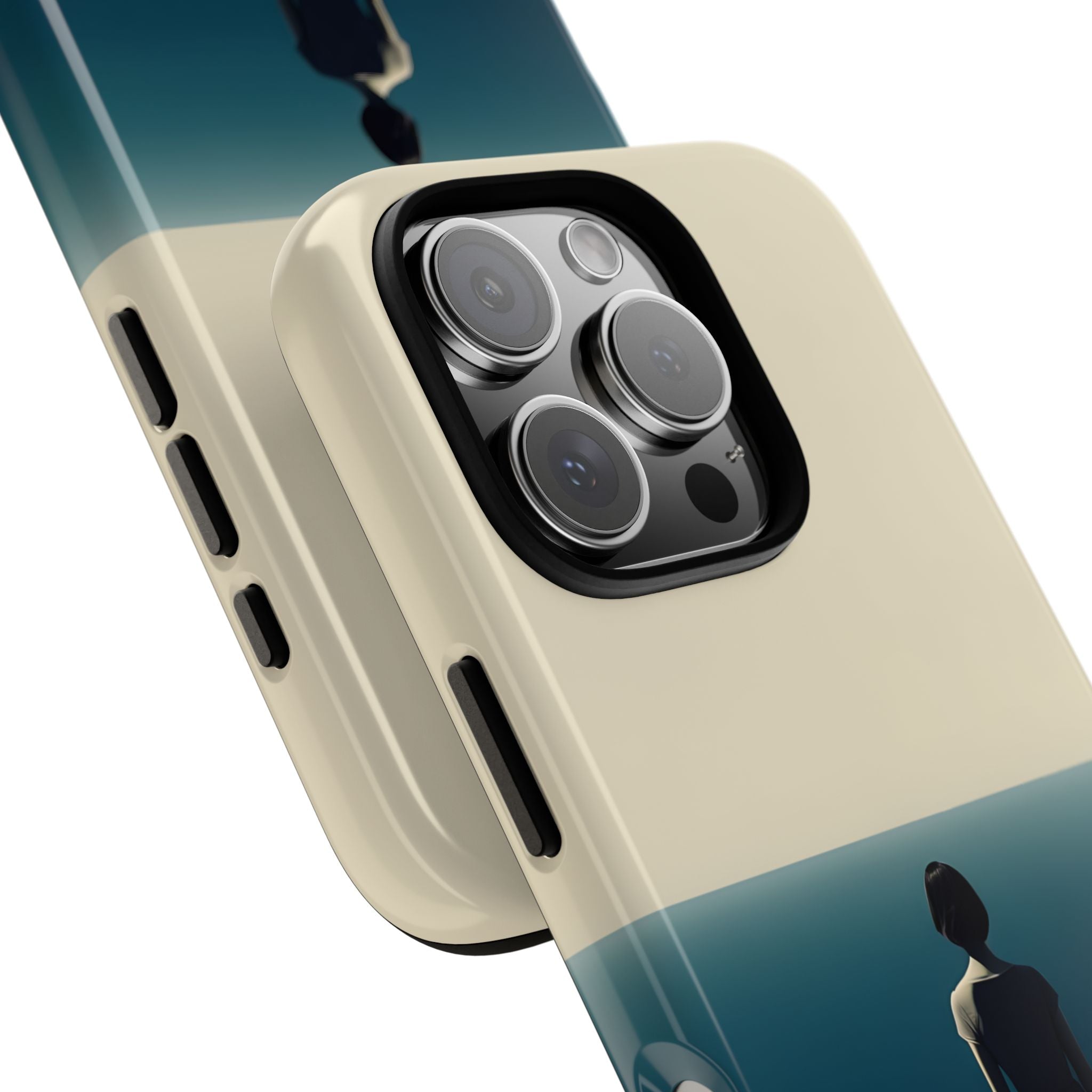 Solitary Blue Horizon · Tough Handyhülle für iPhone