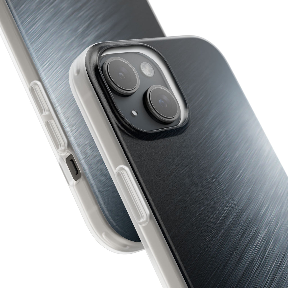 Brushed Obsidian Steel · Lite Phone Case for iPhone ·  Grey