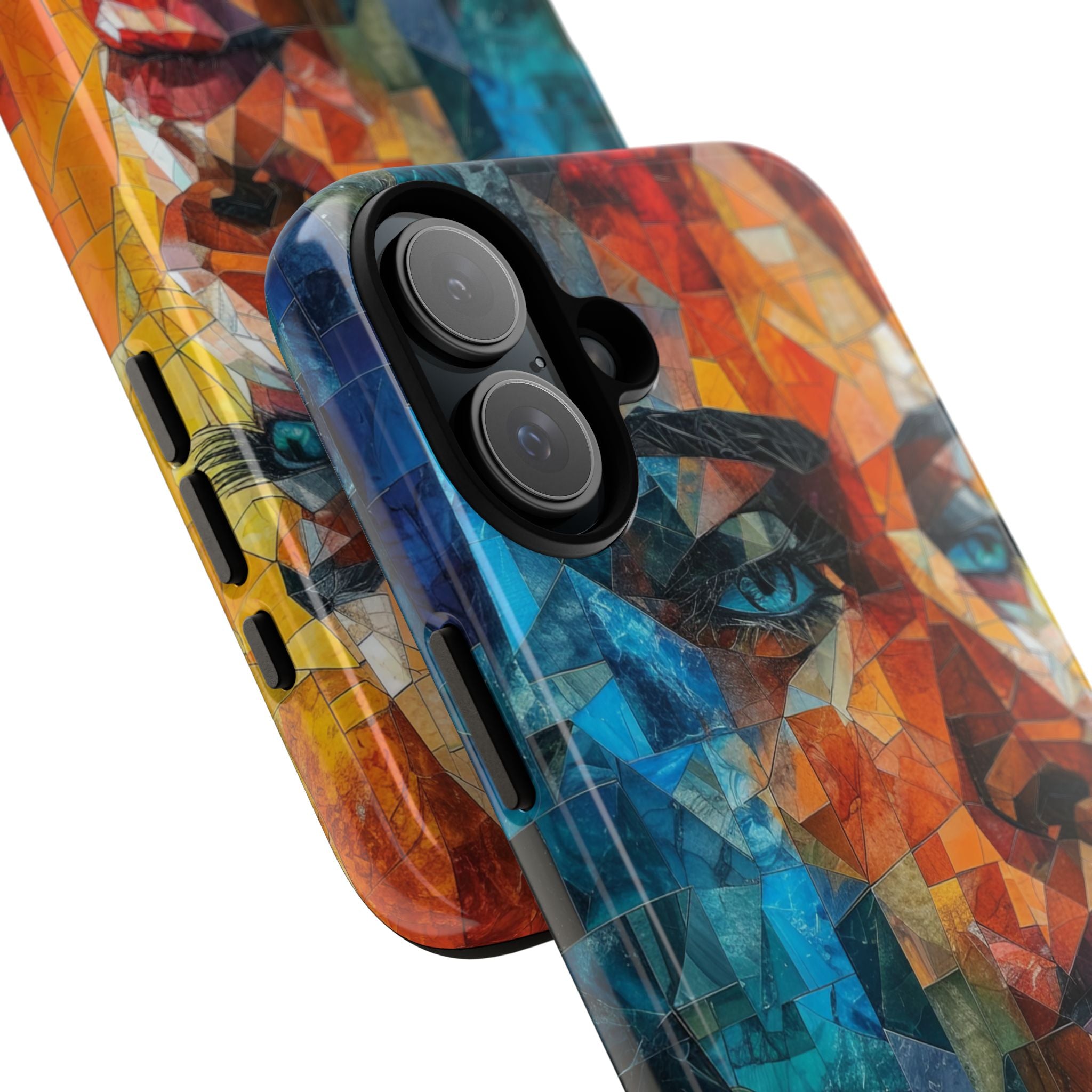 Mosaic Gaze iPhone 16 Plus Case - Tough