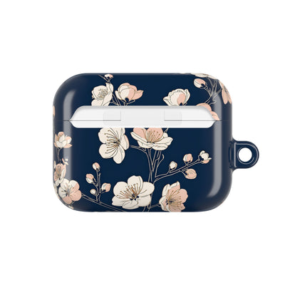 Midnight Plum Blossom · Hard Case for AirPods & AirPods Pro · Blue