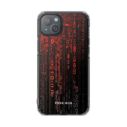 Crimson Glyphs iPhone 15 Plus Case - Impact