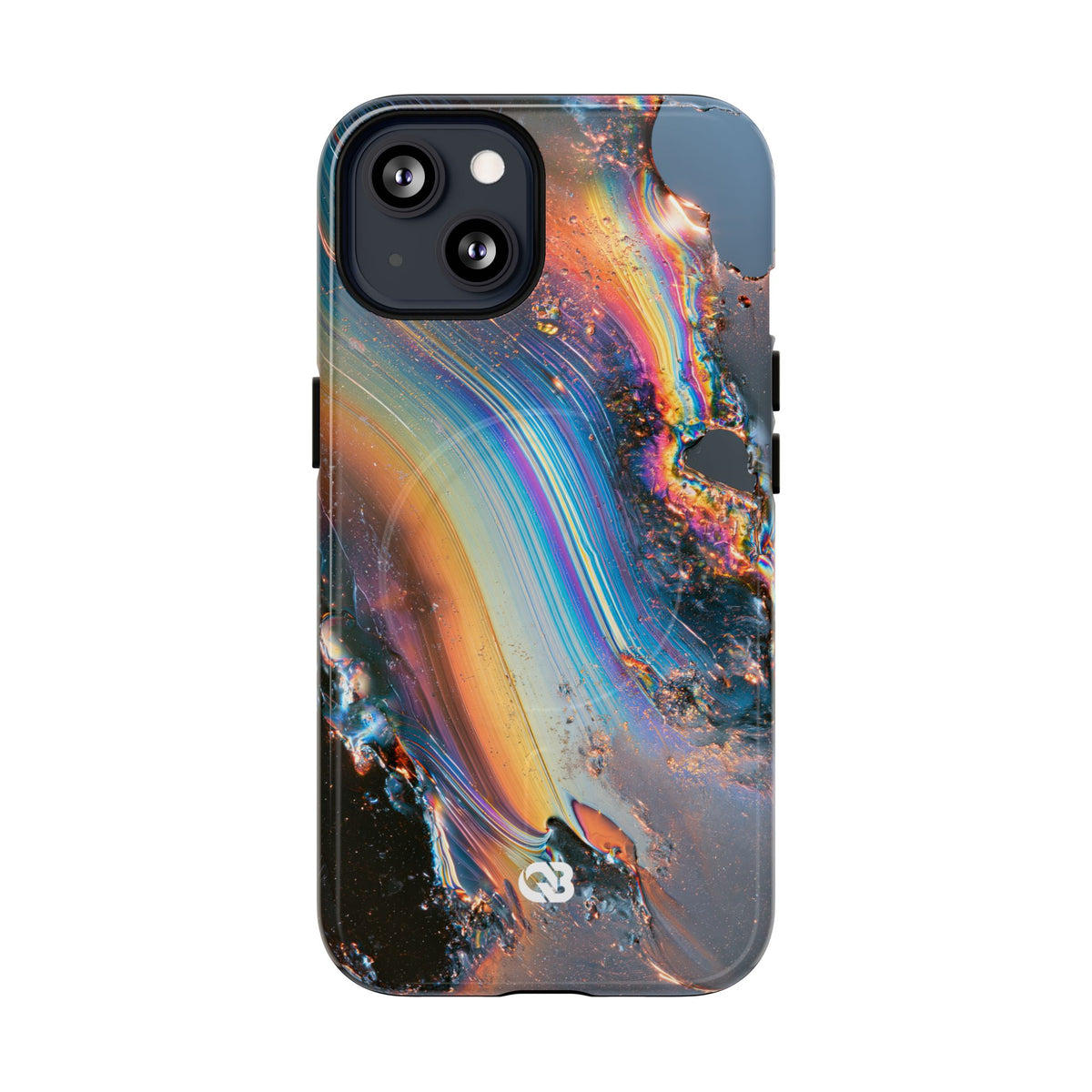 Prismatic Aura Flow · Tough 2.0 Magnetic Phone Case for iPhone · Blue