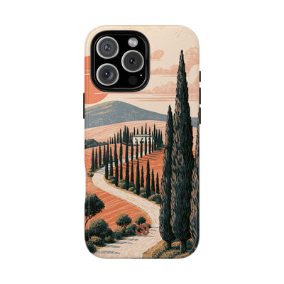 Orange Tough Phone Case for iPhone - Terracotta Ridge Trail