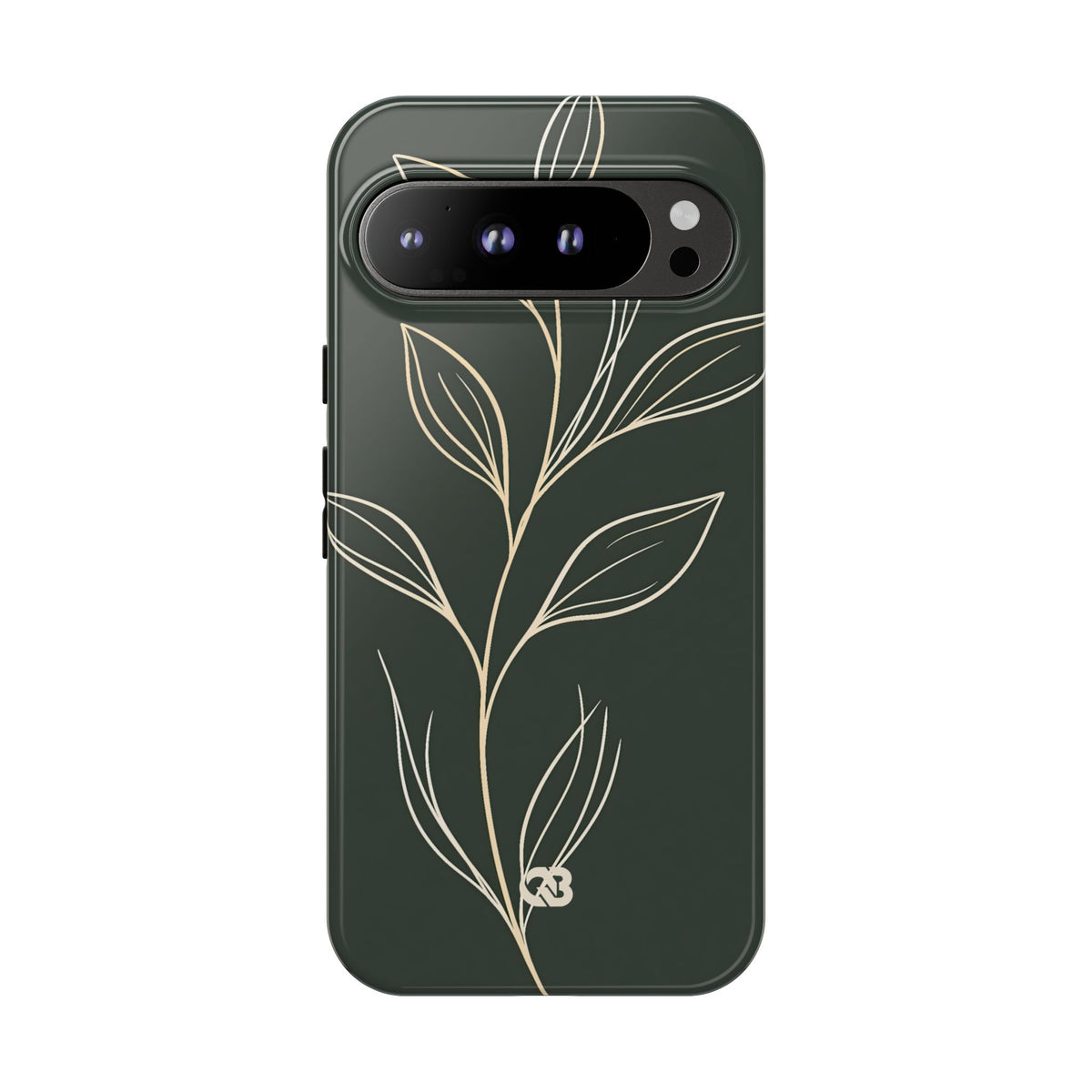 Minimal Botanical Stem · Tough Phone Case for Pixel ·  Green