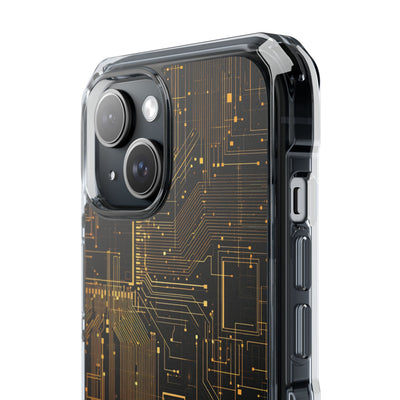 Gold Impact MagSafe Phone Case for iPhone - Amber Core Mainframe