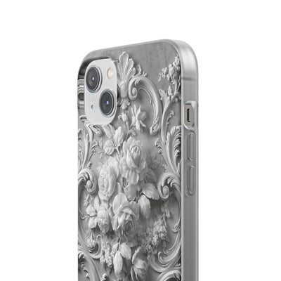 Rococo Marble Rose · Lite Phone Case for iPhone ·  White