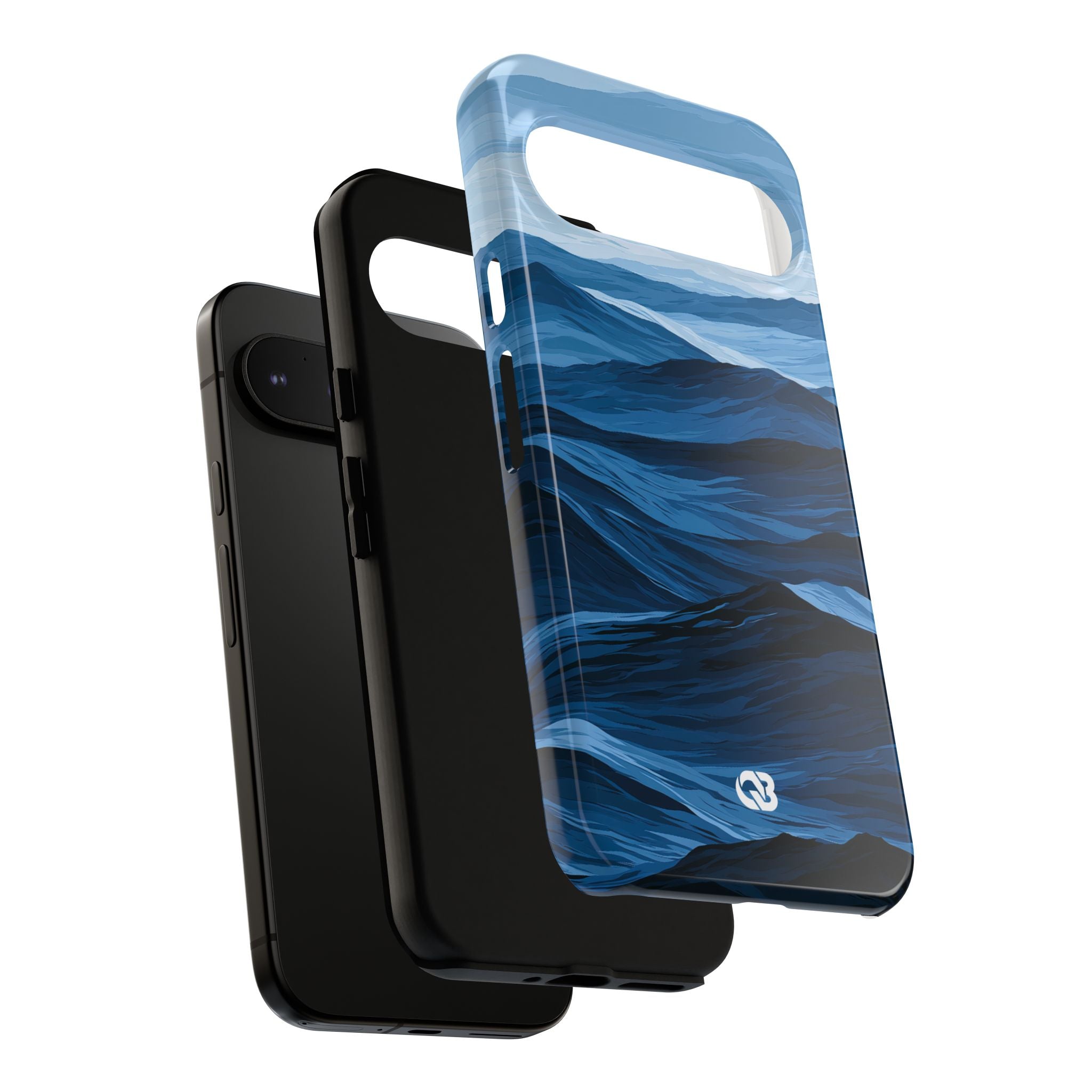 Blue Tough Phone Case for Google Pixel - Cobalt Ridge Tides