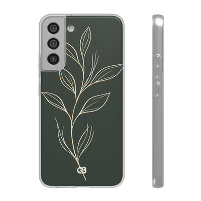 Minimal Botanical Stem · Lite Phone Case for Samsung · Green