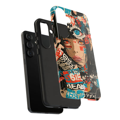 Shibuya Street Collage · Tough Phone Case for Samsung · Red