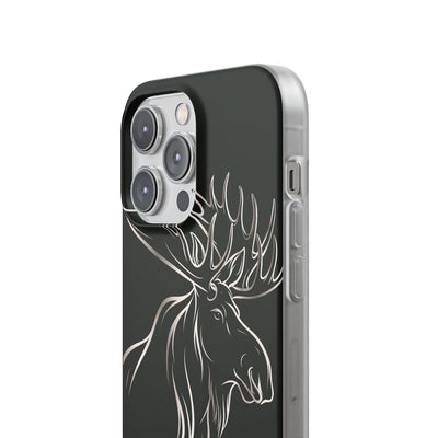 Nordic Moose Contour · Lite Phone Case for iPhone ·  Black