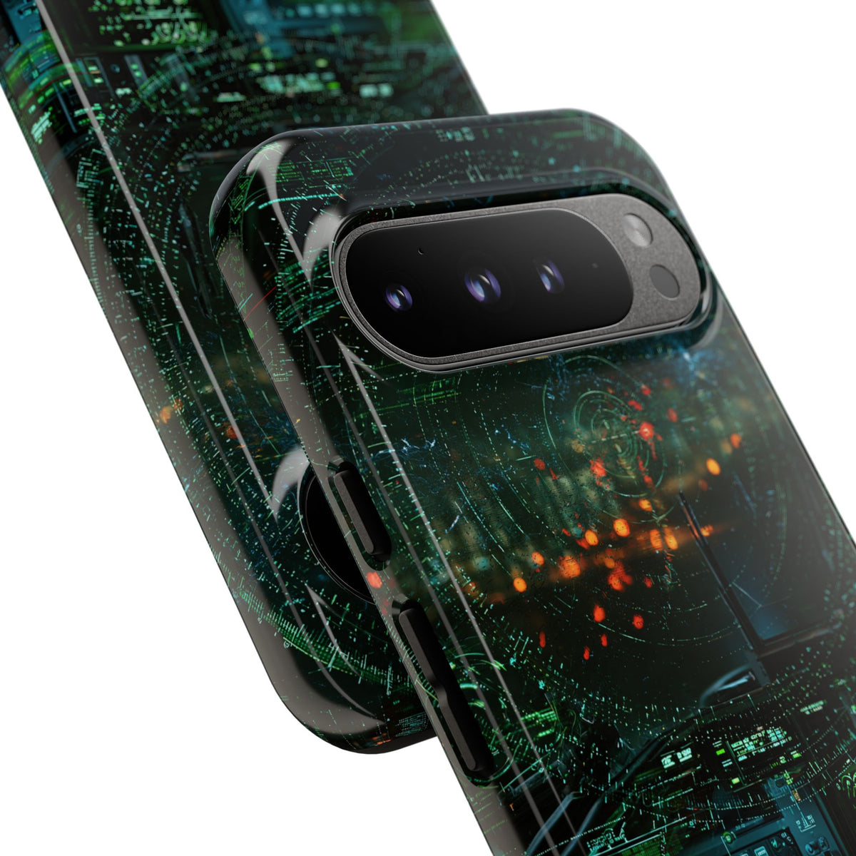 Tactical Avionics HUD · Tough Phone Case for Pixel ·  Green