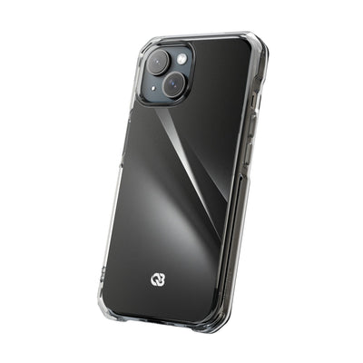 Obsidian Ridge · Clear Impact Magnetic Phone Case for iPhone ·  Black