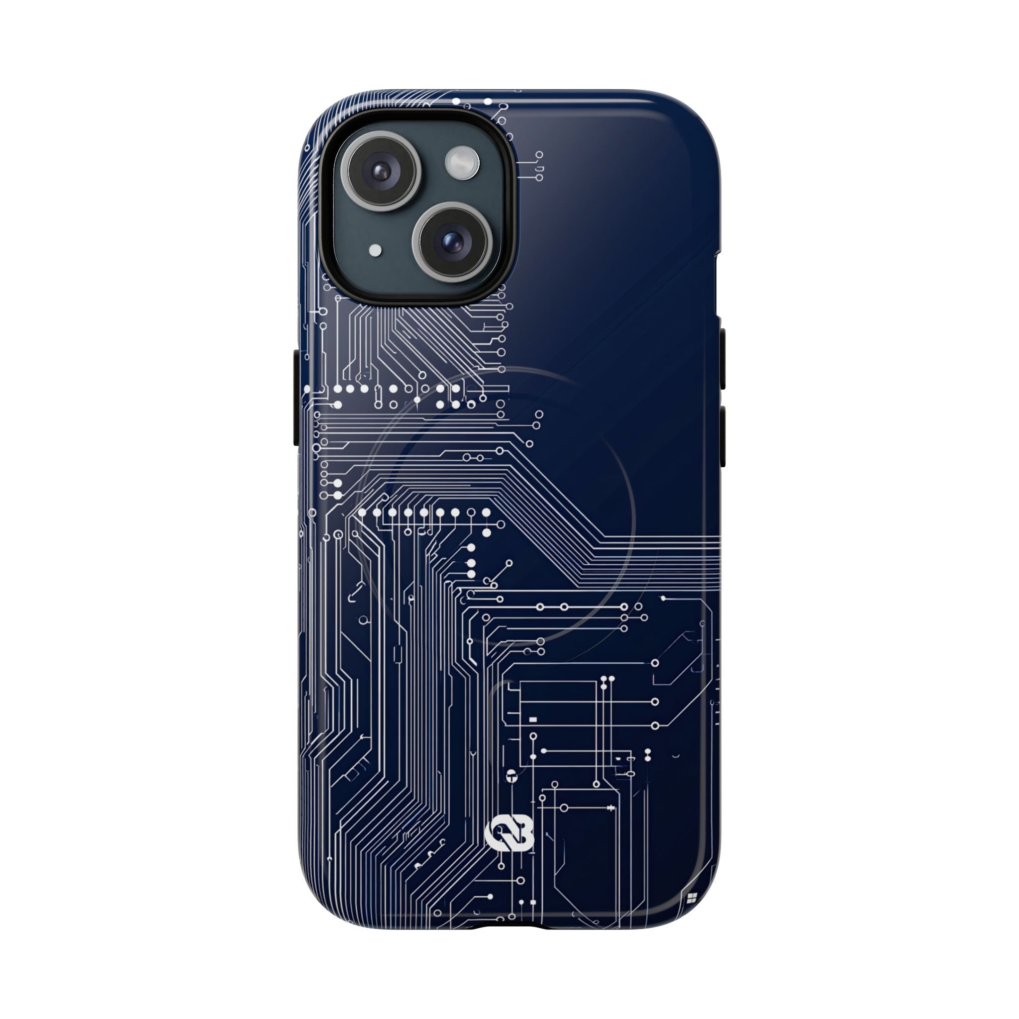 Blue Tough 2.0 Magsafe Phone Case for iPhone - Cobalt Data Stream