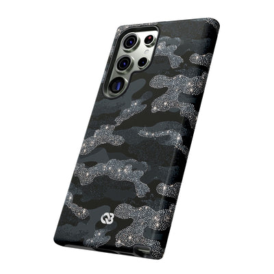 Glitter Shadow Camo · Tough Phone Case for Samsung · Black
