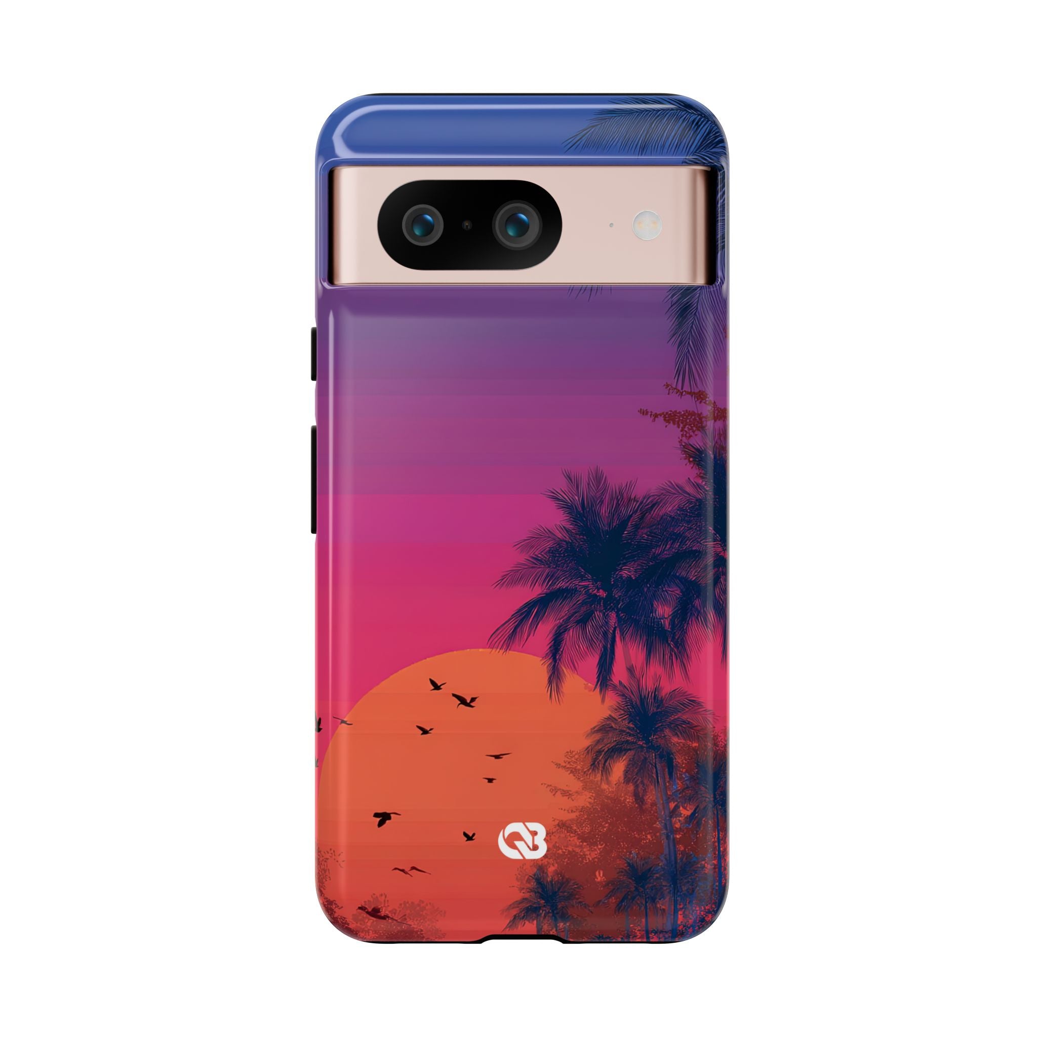 Neon Horizon Palms · Tough Phone Case for Google Pixel