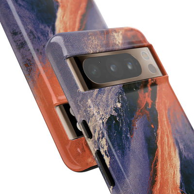 Solar Aura Drift · Tough Phone Case for Pixel ·  Orange