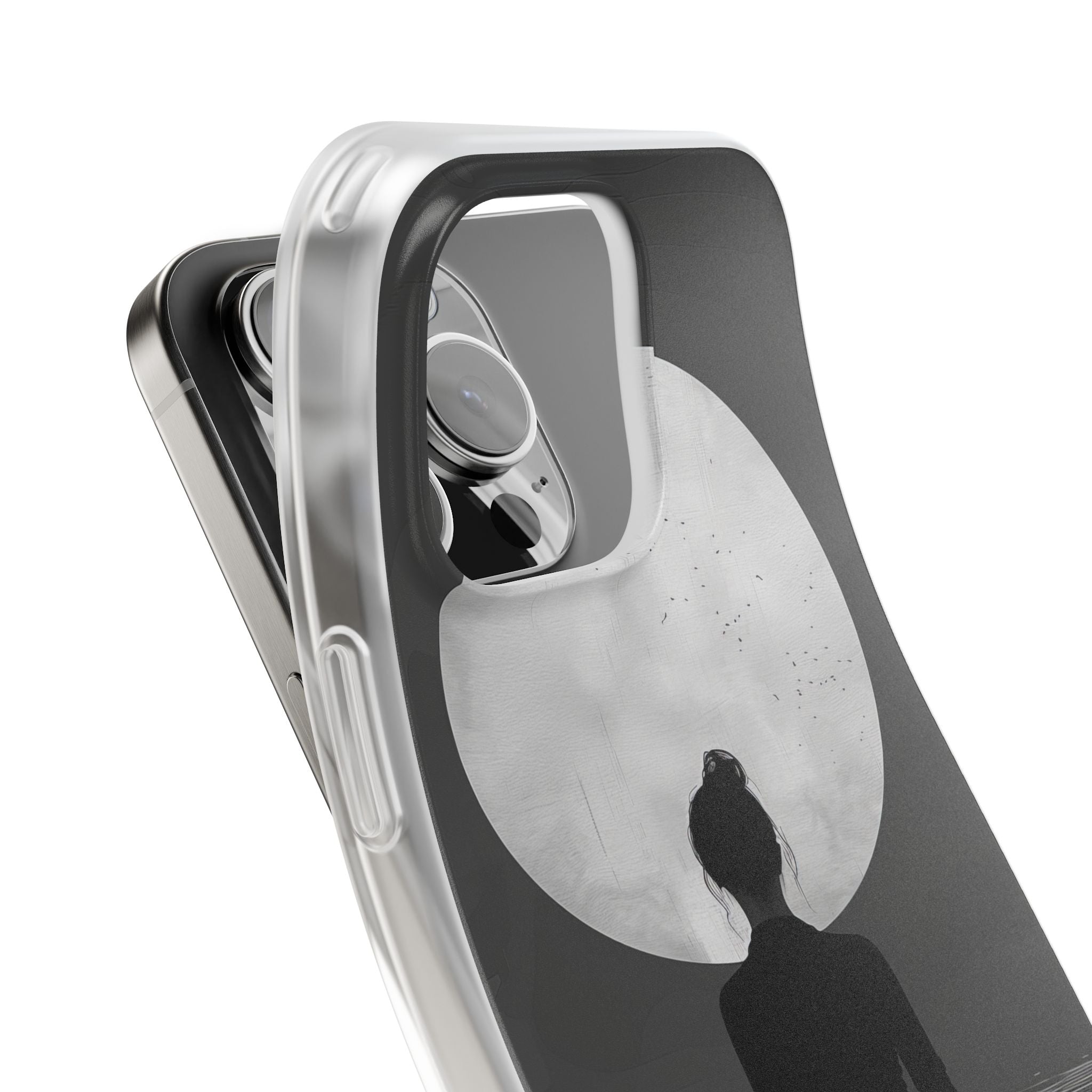 Silhouette Moonlight iPhone 16 Pro Max Case - Soft