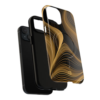Gold Tough 2.0 Magsafe Phone Case for iPhone - Molten Copper Strands